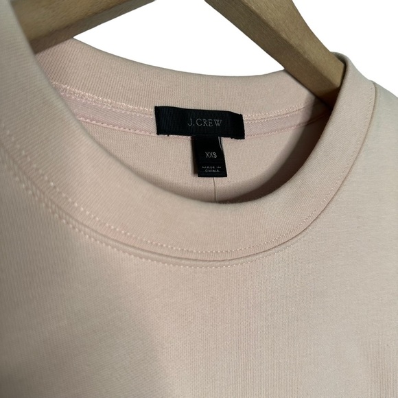 J. Crew | Light Pink Sequins Hem Sweatshirt Size XXS - Picture 5 of 8